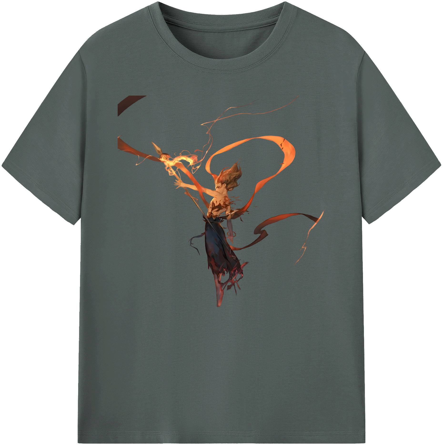 （画像用） Ne Zha 2 ナタ 魔童の大暴れ 綿100％ メンズ半袖Tシャツ｜肌触りやわらか＆通気性
